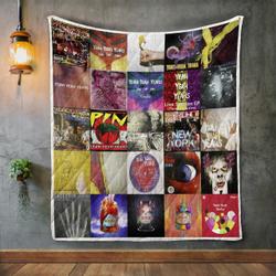 Yeah Yeah Yeahs Album Covers Quilt Blanket and Home Decor