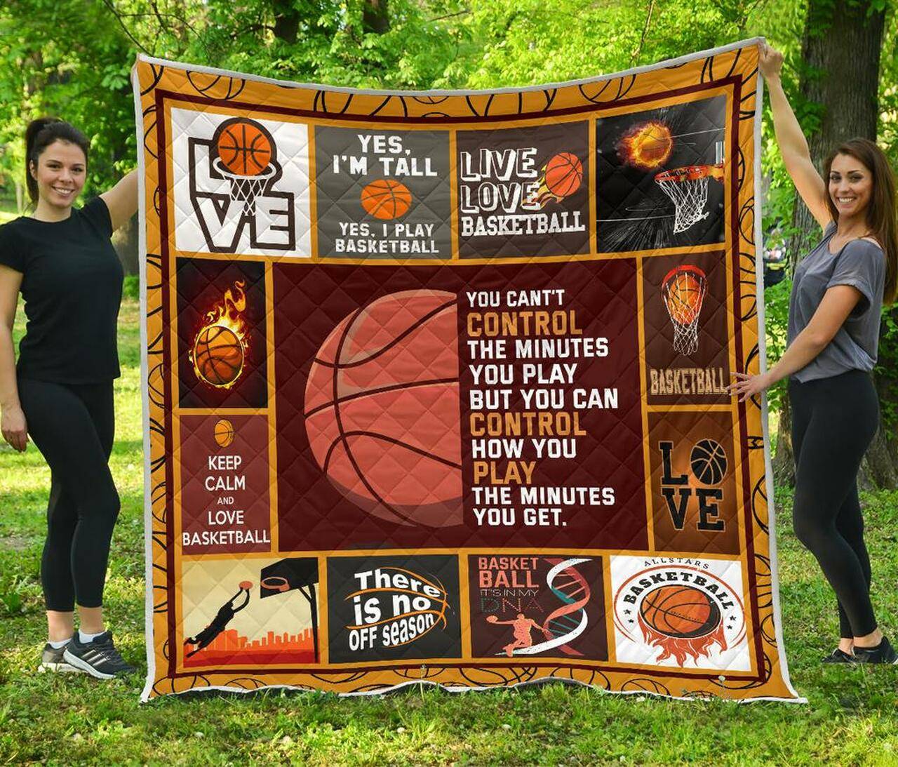 Yes IM Tall Basketball While Premium Quilt Blanket Quilt and Home Decor