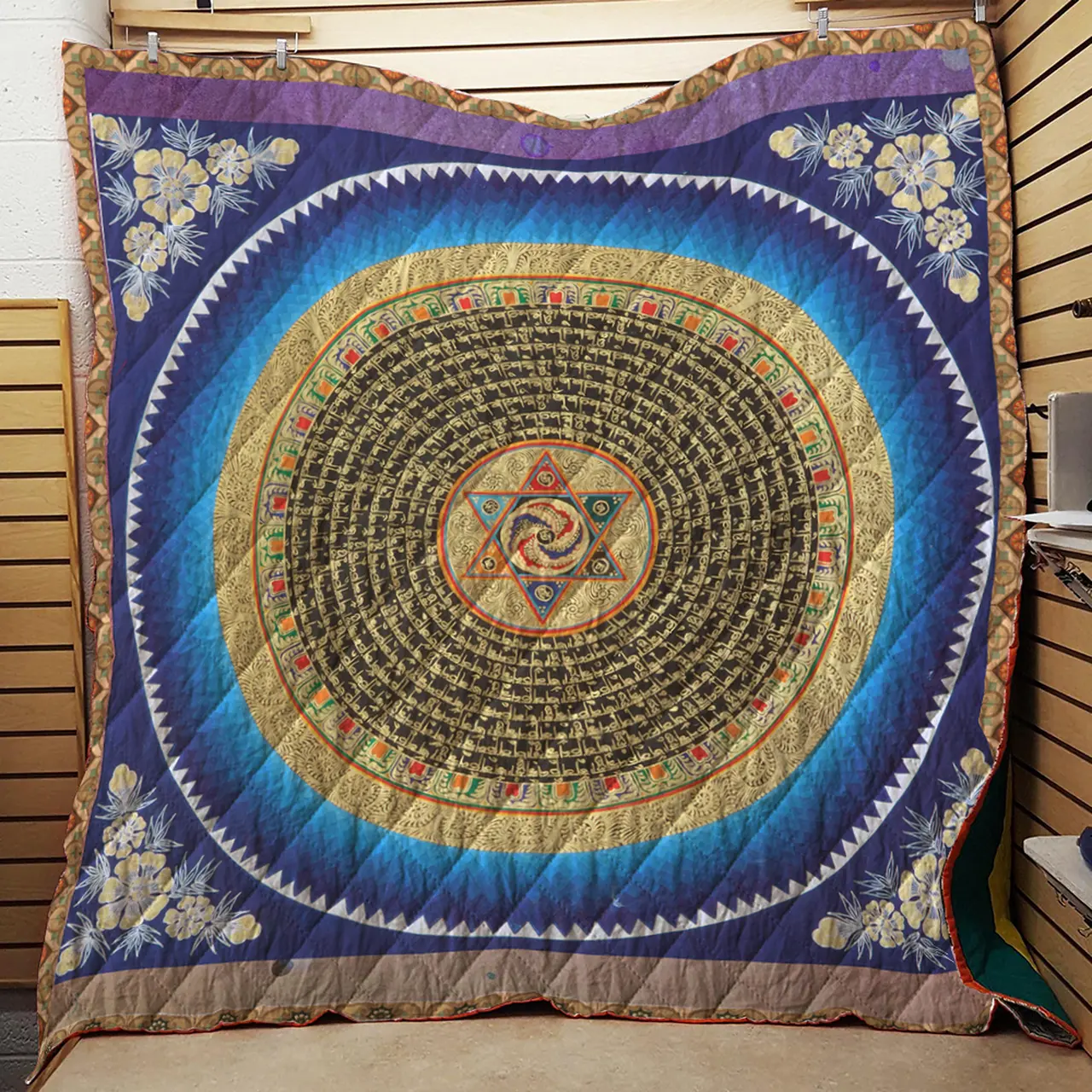 Yin Yang Mandala Quilt and Home Decor