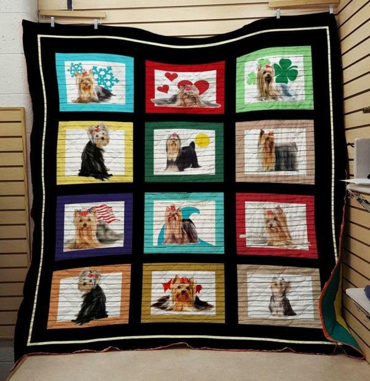 Yorkie 19022299 Quilt Blanket Quilt and Home Decor