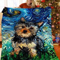 Yorkie JFJ15250 3D Customized Quilt 2707 and Home Decor