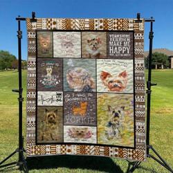 Yorkie Td2809924 Quilt Blanket and Home Decor