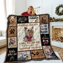 Yorkshire In Love V1 QE 3D Customized Quilt and Home Decor