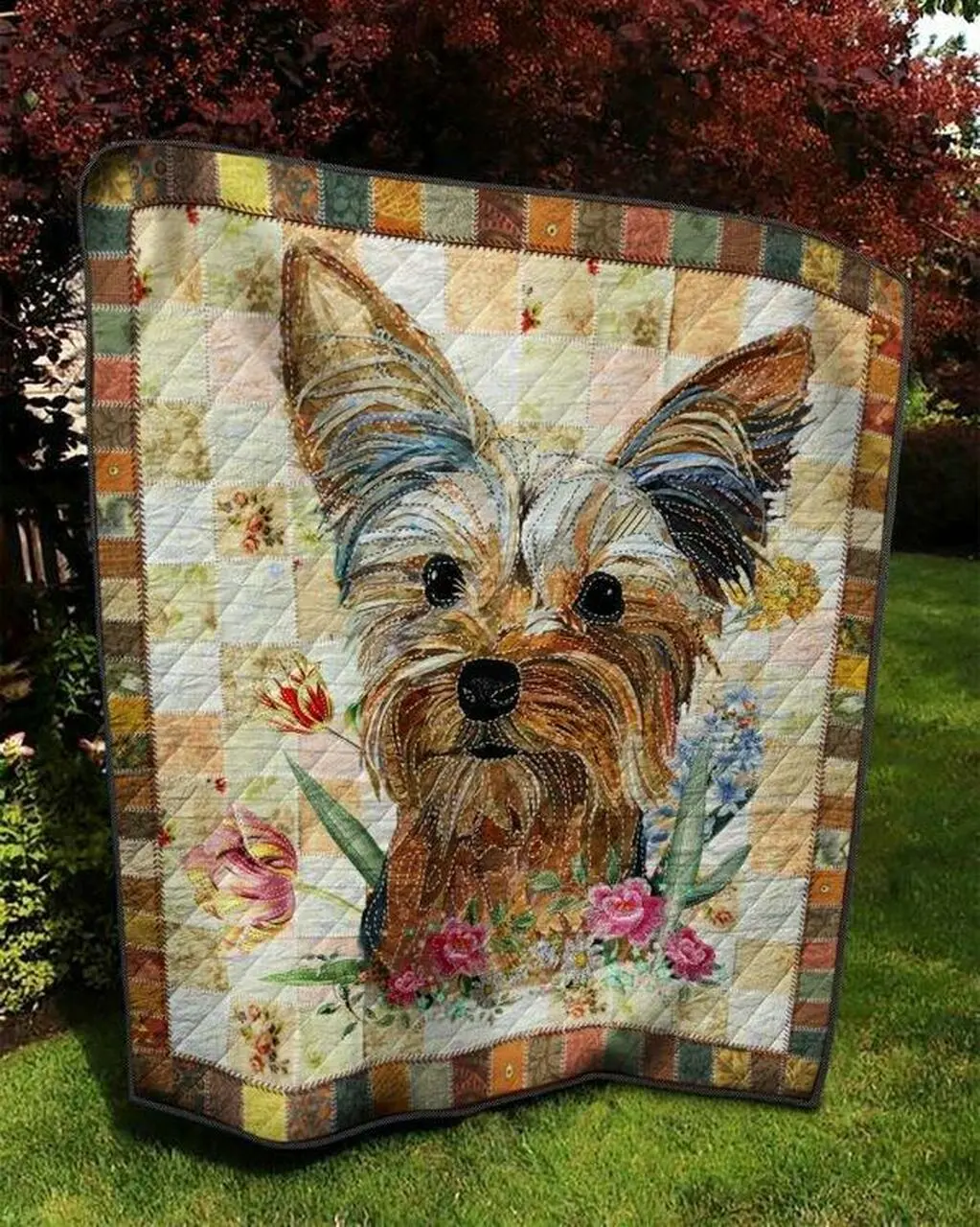 Yorkshire Terrier Dog Tnt1204 18 Quilt Blanket Quilt and Home Decor