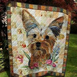 Yorkshire Terrier Dog Tnt1204 18 Quilt Blanket  Quilt and Home Decor