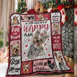 Yorkshire Terrier HP Epilogue 3D Customized Quilt and Home Decor