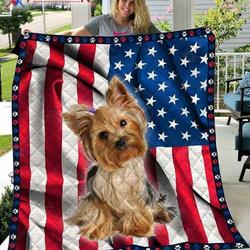 Yorkshire Terrier JR49 3D Customized Quilt Hip and Home Decor