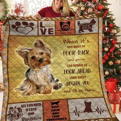Yorkshire Terrier My R Paws End JFJ15258 3D Customized Quilt 2707 and Home Decor