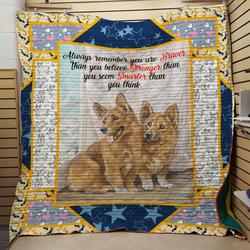 You Seem Smarter Than You Think Corgi Quilt and Home Decor
