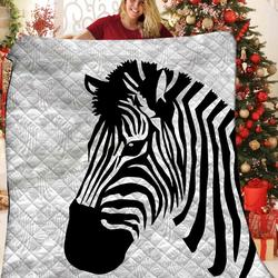 Zebra JFJ15341 3D Customized Quilt 2707 and Home Decor