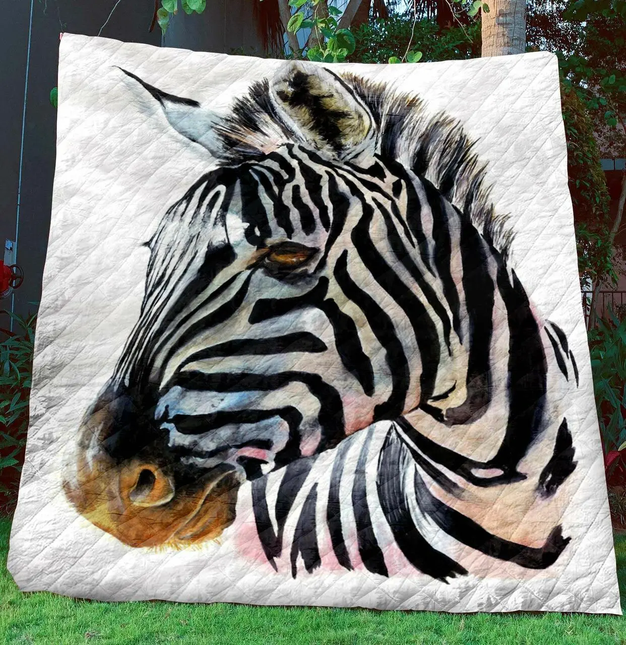 Zebra Quilt Blanket BBB0611327PH and Home Decor