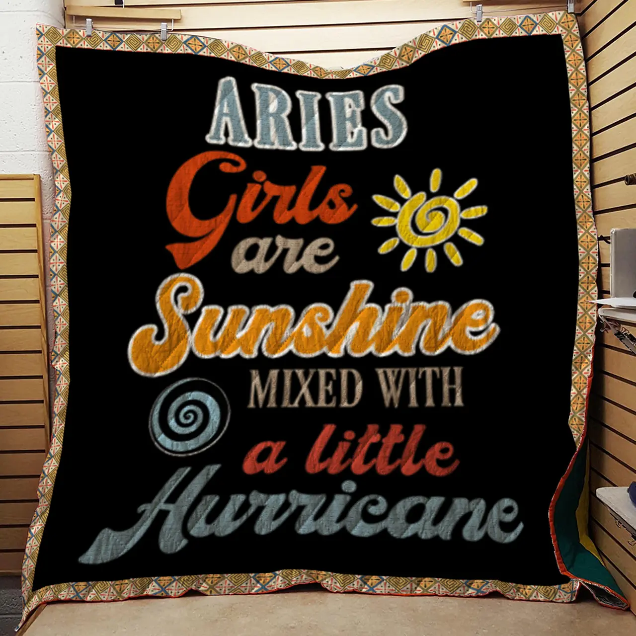 Zodiac Quilt Aries Girls Sunshine And Little Quilt and Home Decor