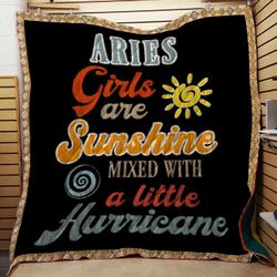 Zodiac Quilt Aries Girls Sunshine And Little Quilt and Home Decor