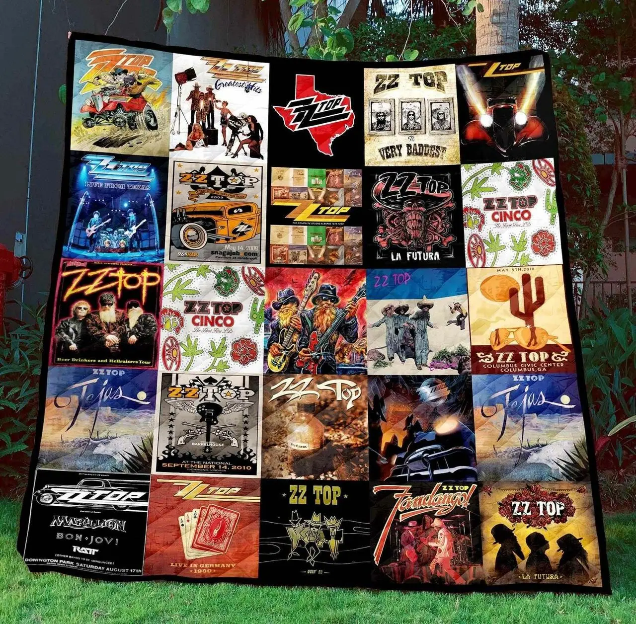 Zz Top Blanket Th1507 Quilt and Home Decor