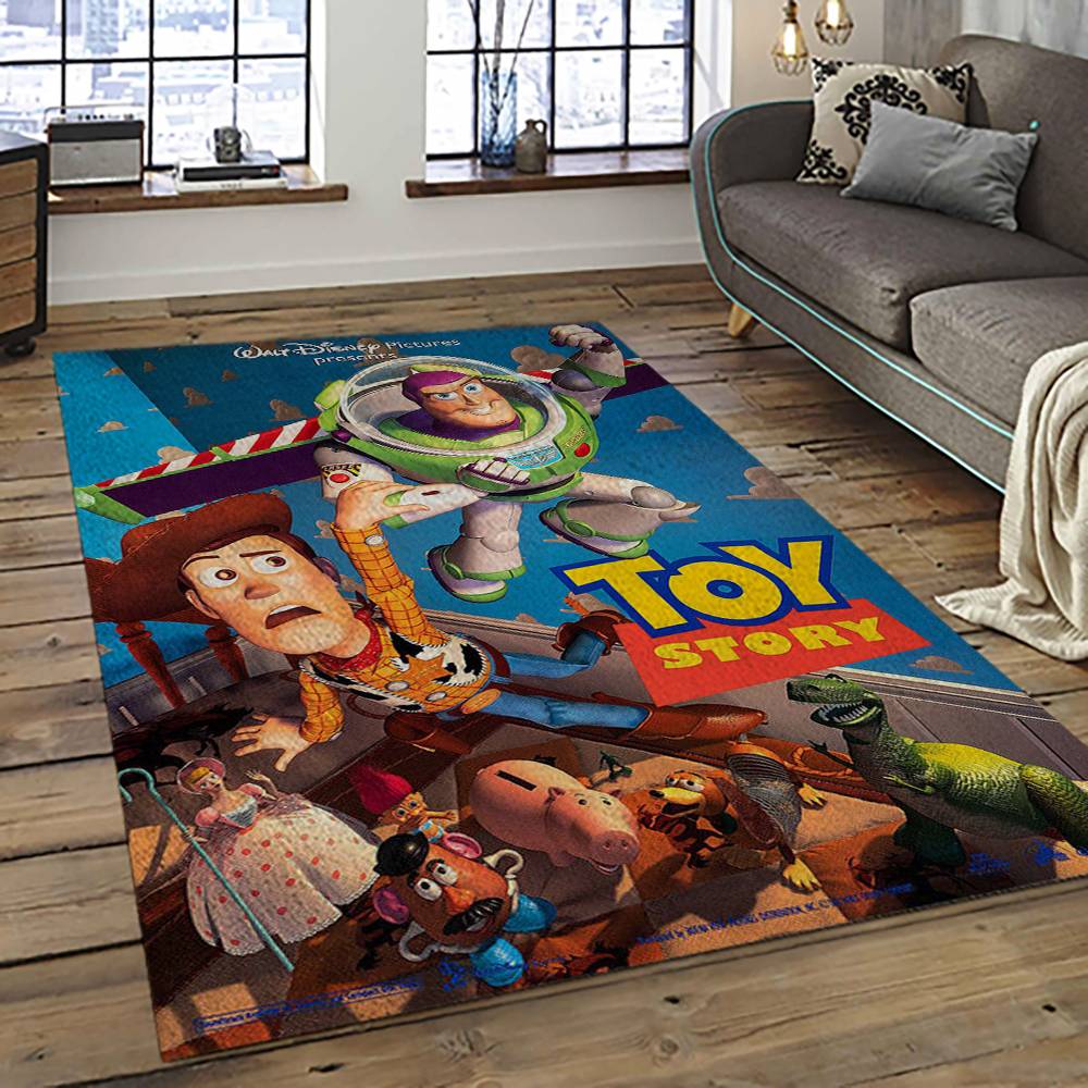 A Toy Story Characters Cartoon Movie Carpet Rectangle Area Rug For Living Room Bedroom Decor ATS20