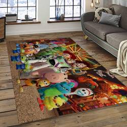 A Toy Story Characters Cartoon Movie Carpet Rectangle Area Rug For Living Room Bedroom Decor ATS35