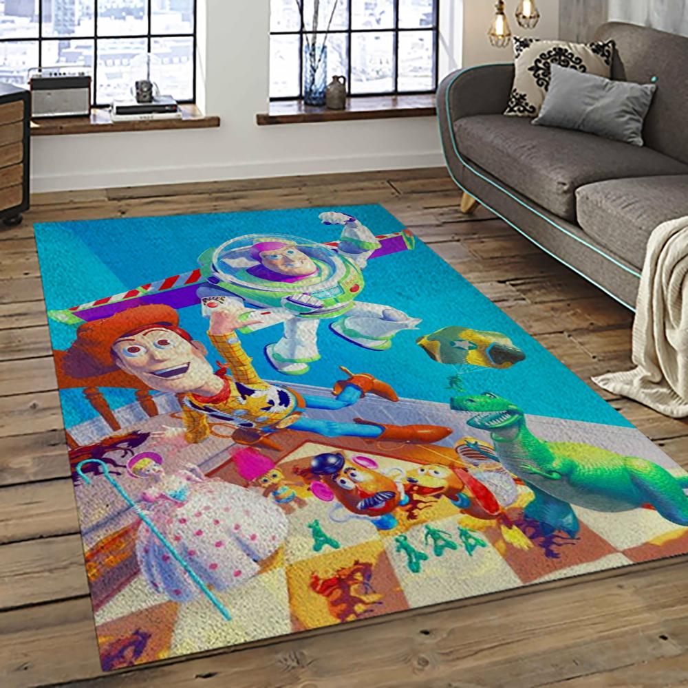 A Toy Story Characters Cartoon Movie Carpet Rectangle Area Rug For Living Room Bedroom Decor ATS36