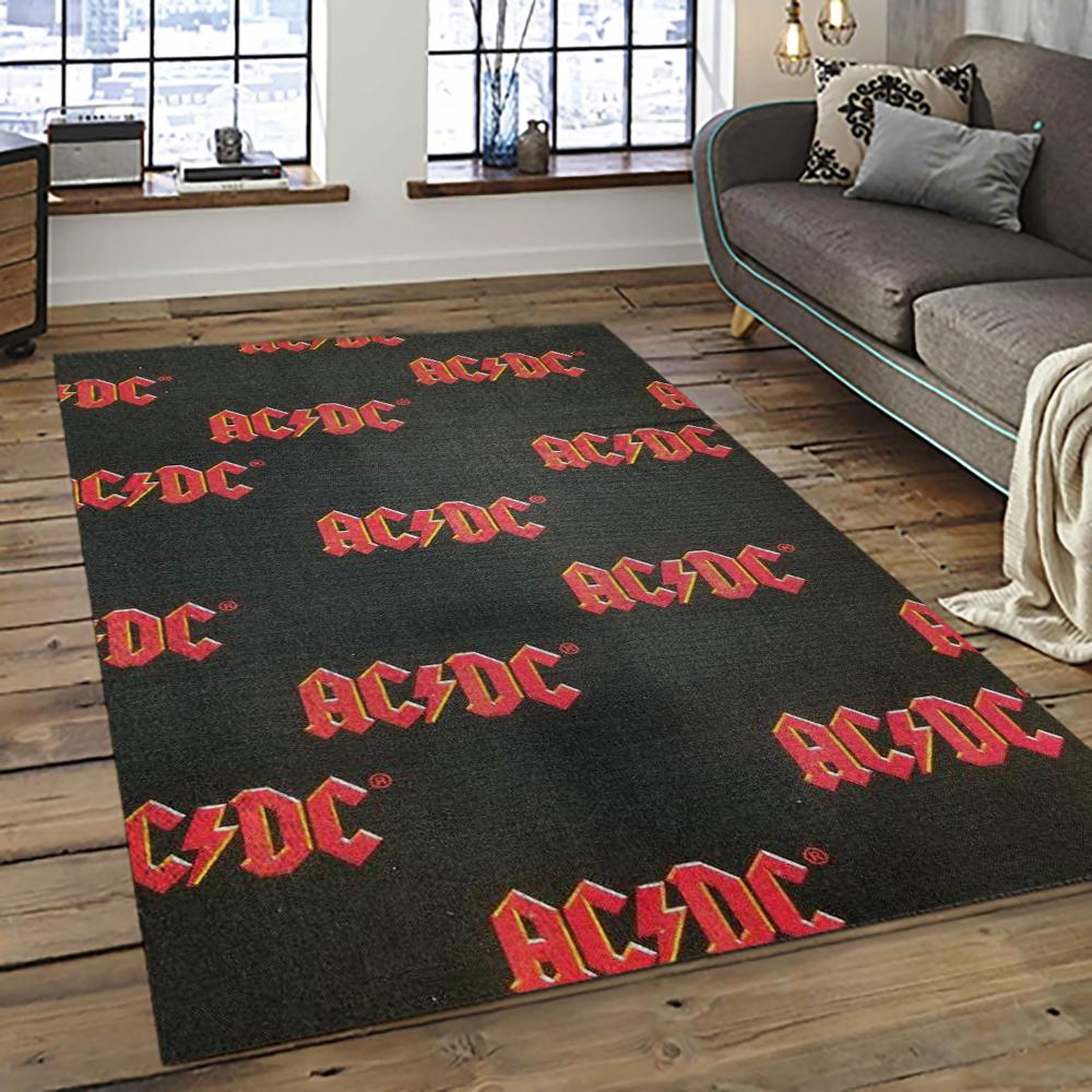 Band AC/DC Music Carpet Rectangle Area Rug For Living Room Bedroom Decor ACDC1