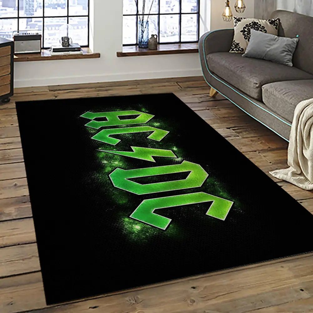 Band AC/DC Music Carpet Rectangle Area Rug For Living Room Bedroom Decor ACDC10