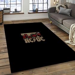 Band AC/DC Music Carpet Rectangle Area Rug For Living Room Bedroom Decor ACDC15