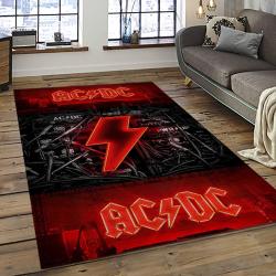 Band AC/DC Music Carpet Rectangle Area Rug For Living Room Bedroom Decor ACDC23