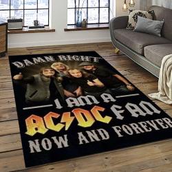 Band AC/DC Music Carpet Rectangle Area Rug For Living Room Bedroom Decor ACDC38