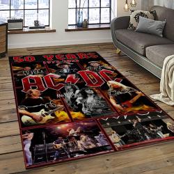 Band AC/DC Music Carpet Rectangle Area Rug For Living Room Bedroom Decor ACDC39