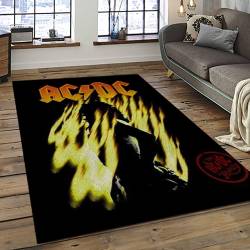 Band AC/DC Music Carpet Rectangle Area Rug For Living Room Bedroom Decor ACDC42
