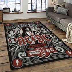 Band AC/DC Music Carpet Rectangle Area Rug For Living Room Bedroom Decor ACDC45
