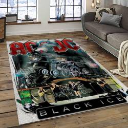 Band AC/DC Music Carpet Rectangle Area Rug For Living Room Bedroom Decor ACDC46