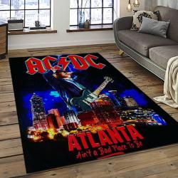 Band AC/DC Music Carpet Rectangle Area Rug For Living Room Bedroom Decor ACDC50