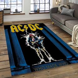 Band AC/DC Music Carpet Rectangle Area Rug For Living Room Bedroom Decor ACDC51