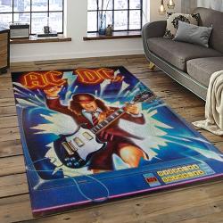 Band AC/DC Music Carpet Rectangle Area Rug For Living Room Bedroom Decor ACDC52