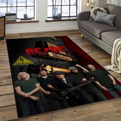Band AC/DC Music Carpet Rectangle Area Rug For Living Room Bedroom Decor ACDC55