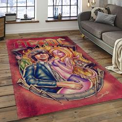 Band AC/DC Music Carpet Rectangle Area Rug For Living Room Bedroom Decor ACDC62