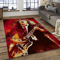Band AC/DC Music Carpet Rectangle Area Rug For Living Room Bedroom Decor ACDC64