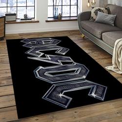 Band AC/DC Music Carpet Rectangle Area Rug For Living Room Bedroom Decor ACDC8
