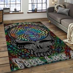 Band Grateful Dead Music Carpet Rectangle Area Rug For Living Room Bedroom Decor GRD02
