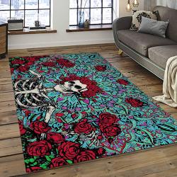 Band Grateful Dead Music Carpet Rectangle Area Rug For Living Room Bedroom Decor GRD04