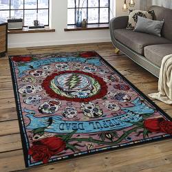 Band Grateful Dead Music Carpet Rectangle Area Rug For Living Room Bedroom Decor GRD11