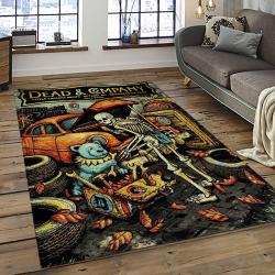 Band Grateful Dead Music Carpet Rectangle Area Rug For Living Room Bedroom Decor GRD22