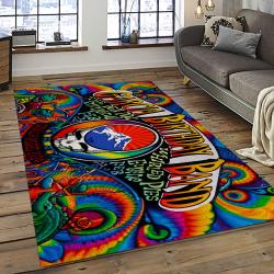 Band Grateful Dead Music Carpet Rectangle Area Rug For Living Room Bedroom Decor GRD24