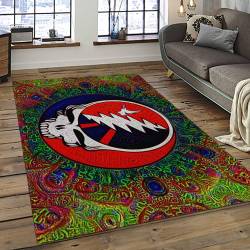 Band Grateful Dead Music Carpet Rectangle Area Rug For Living Room Bedroom Decor GRD26