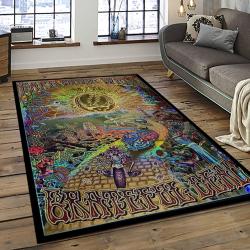Band Grateful Dead Music Carpet Rectangle Area Rug For Living Room Bedroom Decor GRD27
