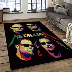 Band Metallica Music Carpet Rectangle Area Rug For Living Room Bedroom Decor MA02