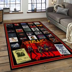 Band Metallica Music Carpet Rectangle Area Rug For Living Room Bedroom Decor MA09