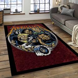 Band Metallica Music Carpet Rectangle Area Rug For Living Room Bedroom Decor MA14