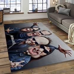 Band Metallica Music Carpet Rectangle Area Rug For Living Room Bedroom Decor MA17