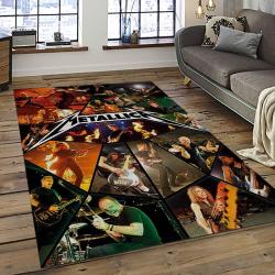 Band Metallica Music Carpet Rectangle Area Rug For Living Room Bedroom Decor MA22