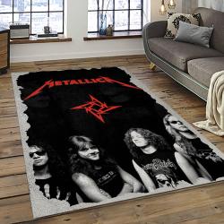 Band Metallica Music Carpet Rectangle Area Rug For Living Room Bedroom Decor MA27